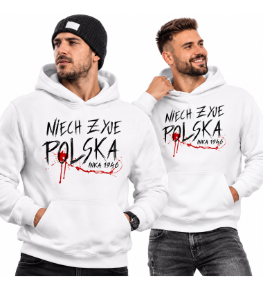 Bluza z kapturem NIECH ŻYJE POLSKA